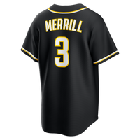 San Diego Padres Jackson Merrill Fashion Replica Black Out Jersey