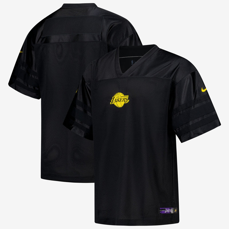 Los Angeles Lakers Courtside Football Jersey - Black