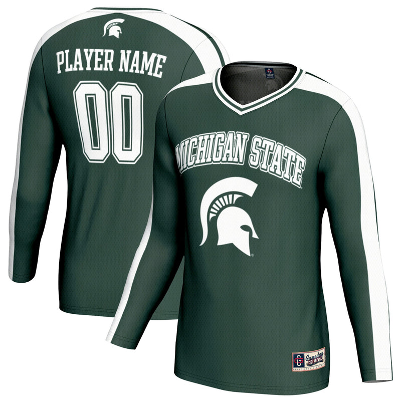 Michigan State Spartans NIL Pick-A-Player Lightweight Collegiate Volleyball Fashion Jersey - Green