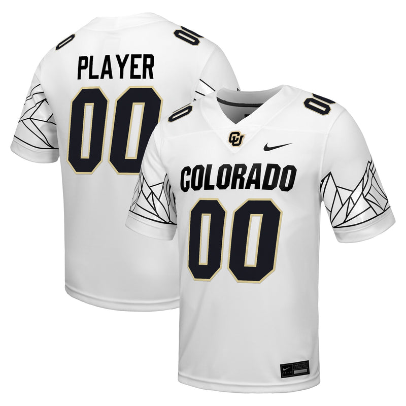 Colorado Buffaloes NIL Pick-A-Player Football Game Jersey - White