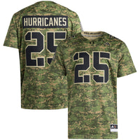 #25 Miami Hurricanes Honor & Support Premier Strategy Jersey - Camo