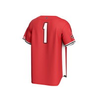 #1 Louisiana Ragin' Cajuns Lightweight Baseball Fashion Jersey - Cardinal
