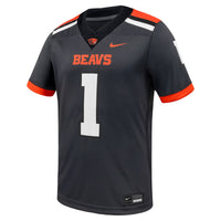 #1 Oregon State Beavers Game Football Jersey - Anthracite
