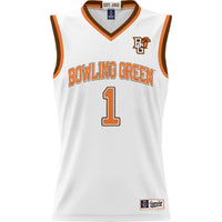 #1 Bowling Green St. Falcons Lightweight Basketball Jersey - White
