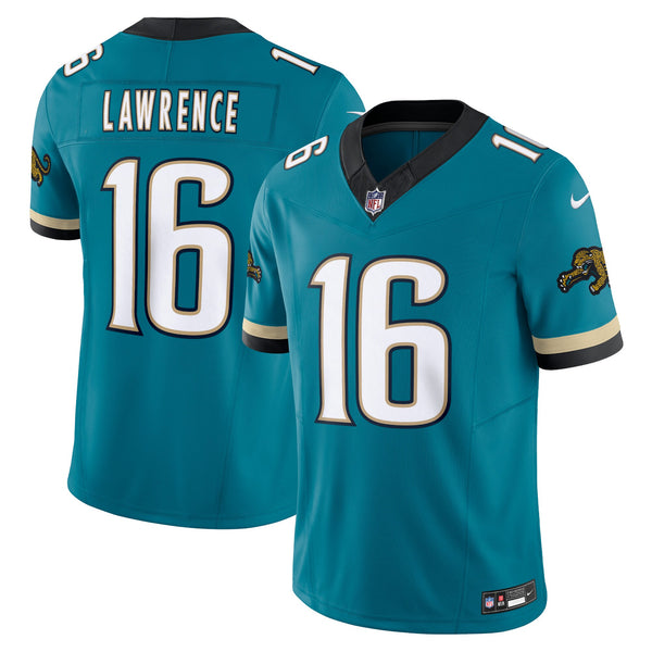 Jacksonville Jaguars Trevor Lawrence Teal Prowler Throwback Limited Jersey