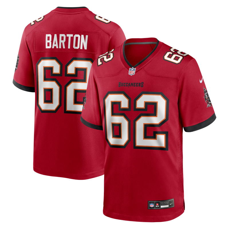 Graham Barton Pick No. 26 Red Player Game Jersey