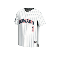 #1 Howard Bison Lightweight Baseball Fashion Jersey - White