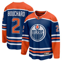 Edmonton Oilers Evan Bouchard Royal Home Breakaway Player Jersey