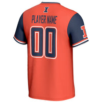 Illinois Fighting Illini NIL Pick-A-Player Lightweight Softball Jersey - Orange