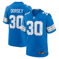 Detroit Lions Khalil Dorsey Blue Team Game Jersey