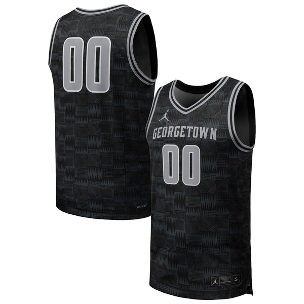 #00 Black Georgetown Hoyas Replica Basketball Jersey