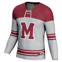 #1 UMass Minutemen Hockey Fashion Jersey - Gray