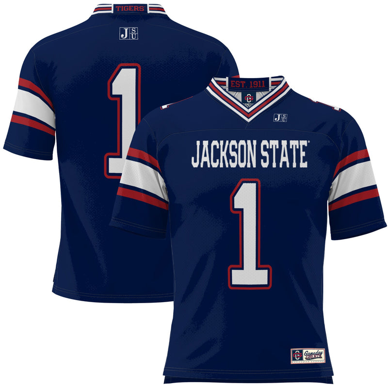#1 Jackson State Tigers Football Jersey - Navy