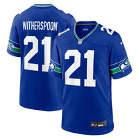 Seattle Seahawks Devon Witherspoon Royal Throwback Player Game Jersey