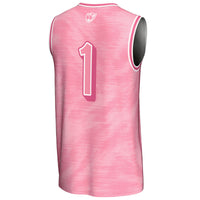 #1 VCU Rams Lightweight Basketball Fashion Jersey - Pink