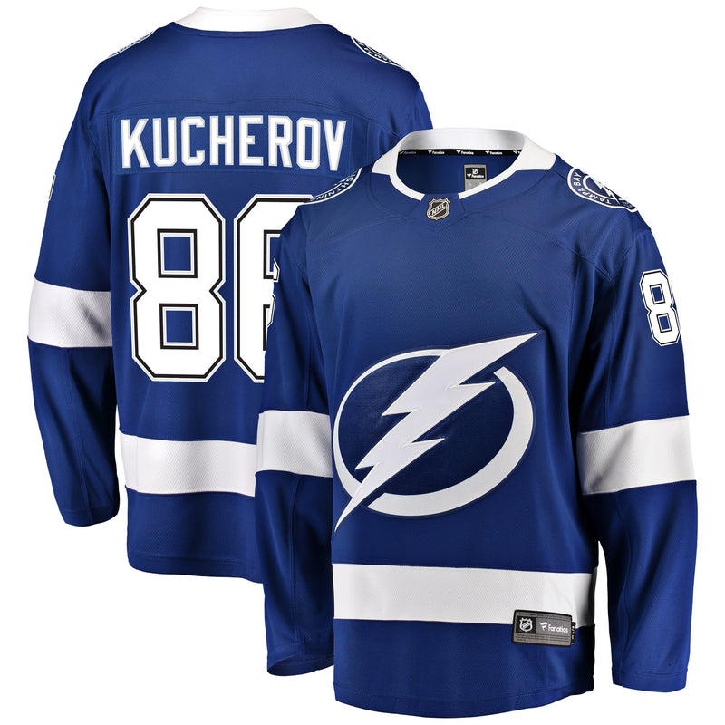 Tampa Bay Lightning Nikita Kucherov Blue Breakaway Jersey