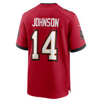 Tampa Bay Buccaneers Brad Johnson Red Game Retired Player Jersey