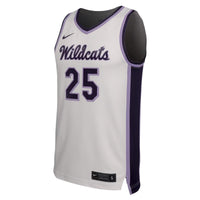 #25 Kansas State Wildcats Replica Basketball Jersey - White
