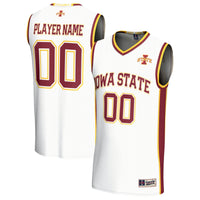 Iowa State Cyclones Lightweight Collegiate Basketball NIL Pick-A-Player Fashion Jersey - White