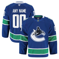 Vancouver Canucks Blue Home Authentic Pro Custom Jersey