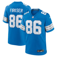 Detroit Lions Anthony Firkser Blue Team Game Jersey