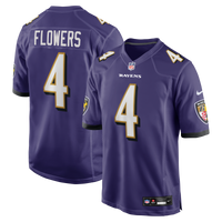 Baltimore Ravens Zay Flowers Purple Game Jersey