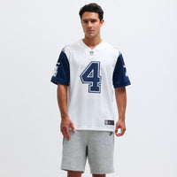 Dallas Cowboys Dak Prescott White Color Rush Limited Jersey