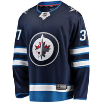 Winnipeg Jets Connor Hellebuyck Navy Breakaway Replica Jersey