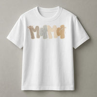 Mama T-Shirt | Trendy Seersucker Style Graphic Tee | Soft 100% Cotton | Mothers Day Gift for New Mom