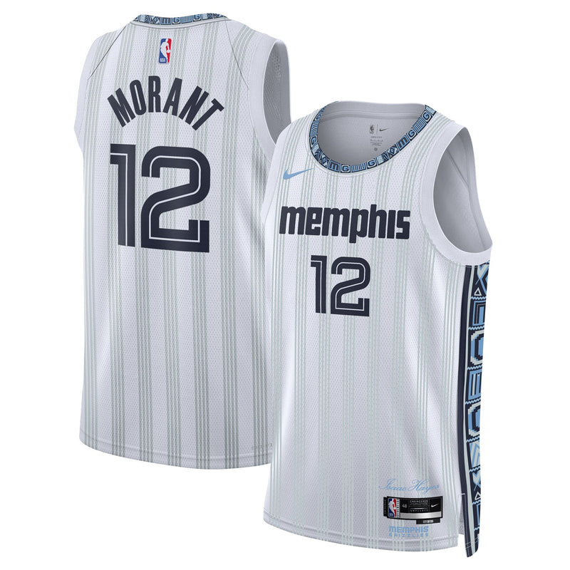 Memphis Grizzlies 2025/26 City Edition Swingman Jersey - Gray - Ja Morant