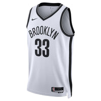 Brooklyn Nets Association Edition Swingman Jersey - White - Nic Claxton