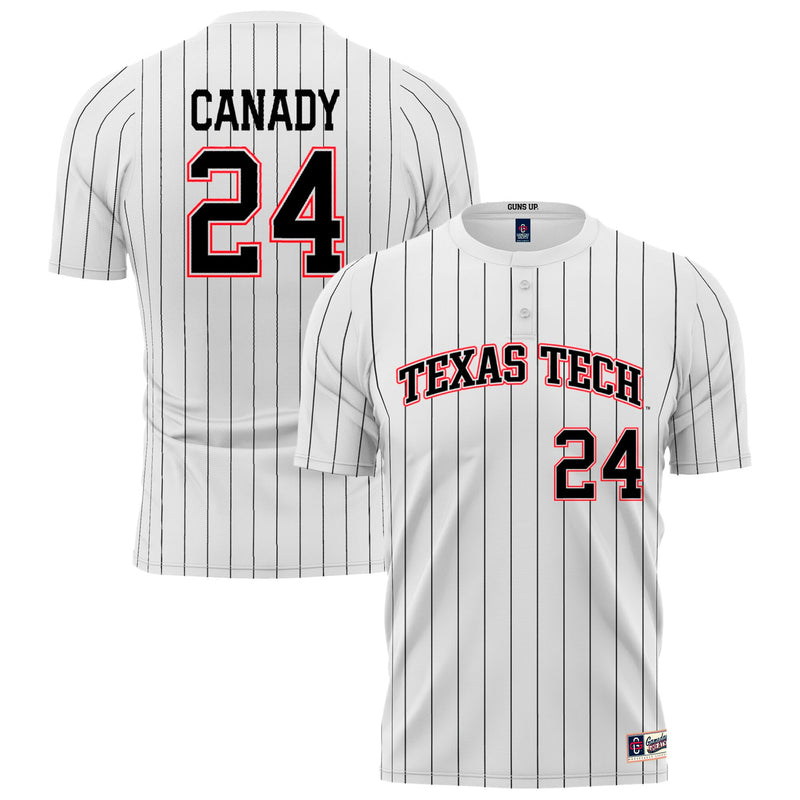 NiJaree Canady Texas Tech Red Raiders Softball Fashion Jersey - White