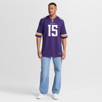 Minnesota Vikings Dallas Turner Purple Player Game Jersey