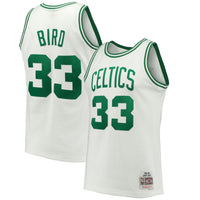 Larry Bird White Boston Celtics 1985-86 Hardwood Classics Swingman Jersey
