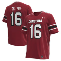 LaNorris Sellers South Carolina Gamecocks NIL Football Replica Player Jersey - Garnet