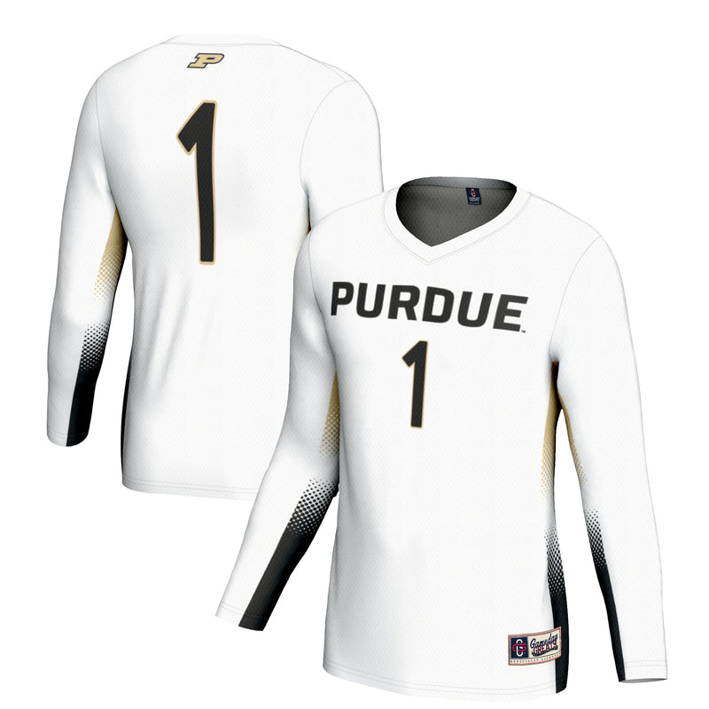 #1 Purdue Boilermakers Lightweight Volleyball Jersey - White