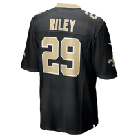 New Orleans Saints Quincy Riley Black Team Game Jersey