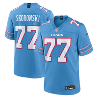 Tennessee Titans Peter Skoronski Light Blue Game Jersey