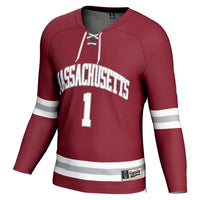 #1 UMass Minutemen Hockey Fashion Jersey - Maroon