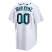 Seattle Mariners White Home Replica Custom Jersey