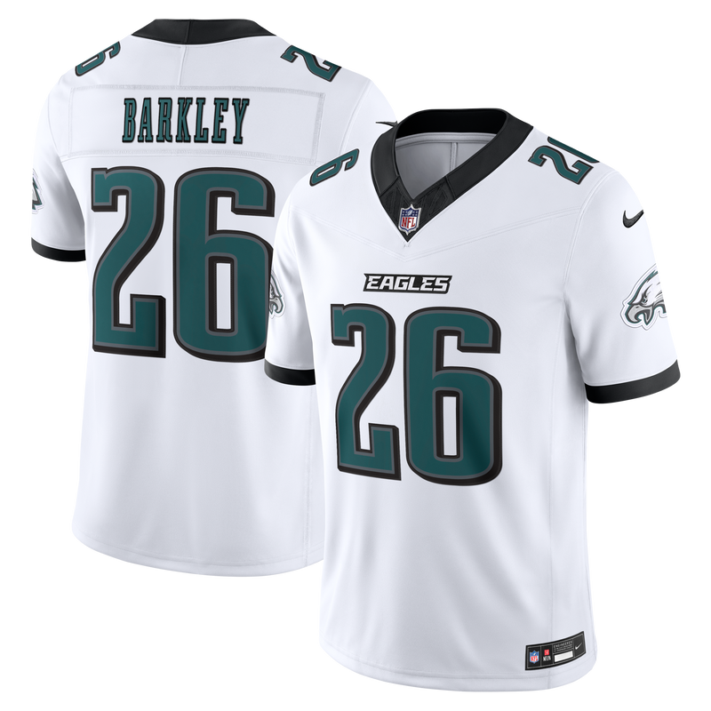 Philadelphia Eagles Saquon Barkley White Stitched Limited Jersey