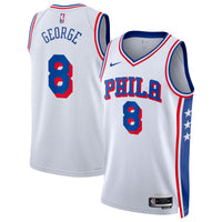 Philadelphia 76ers Association Edition Swingman Jersey - White - Paul George