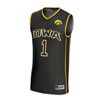 Iowa Hawkeyes Lightweight Collegiate Basketball Fashion Jersey - Black