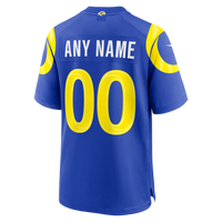 Los Angeles Rams Royal Custom Game Jersey