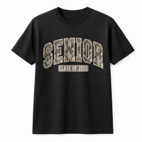 Senior 2026 T-Shirt | Vintage Camo Lettering | Premium Cotton Blend | High School Graduation Gift for Seniors