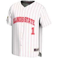 #1 Illinois State Redbirds Lightweight Baseball Jersey - White