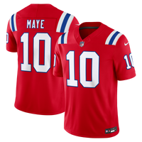 New England Patriots Drake Maye Red Alternate Stitched Limited Jersey