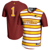 #1 Loyola Chicago Ramblers Lightweight Soccer Fashion Jersey - Maroon