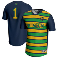 #1 Notre Dame Fighting Irish Lightweight Soccer Fashion Jersey - Navy