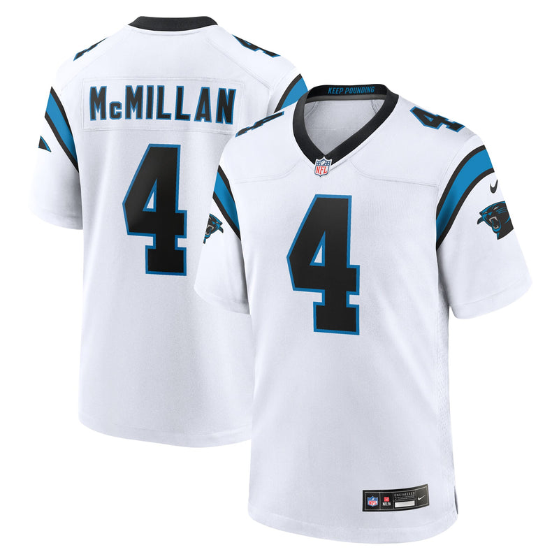 Carolina Panthers Tetairoa McMillan White Game Jersey